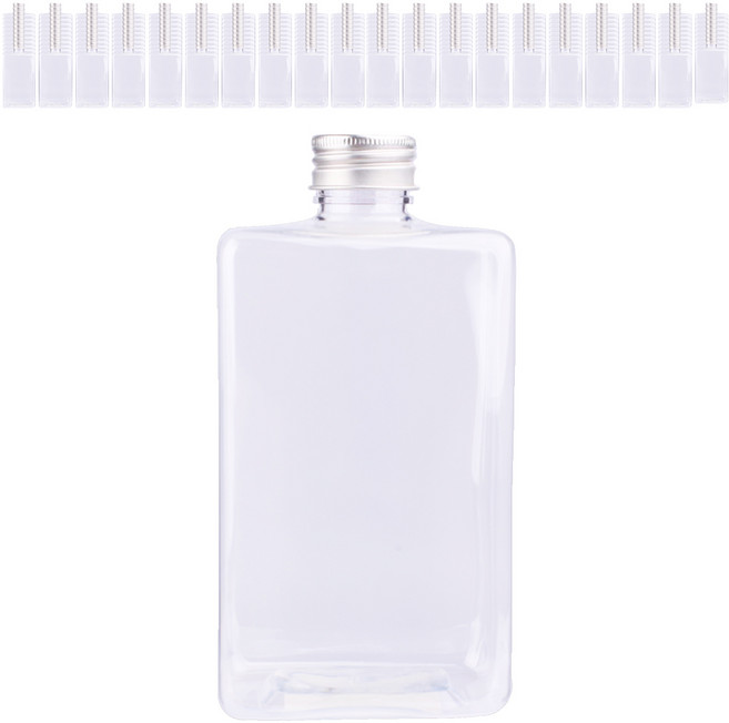 가인글로벌 통통납작페트500 페트병 알루미늄캡 실버, 200개, 500ml