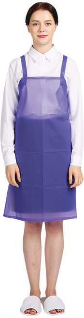 네오브릭 방수앞치마 우레탄 (소) H형 65X75cm 14color, 보라/반투명, 1개