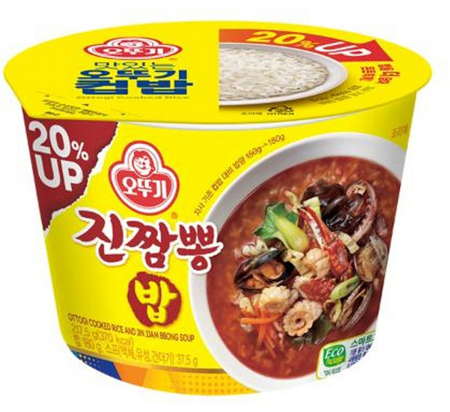 오뚜기 맛있는 컵밥 진짬뽕밥, 217.5g, 12개