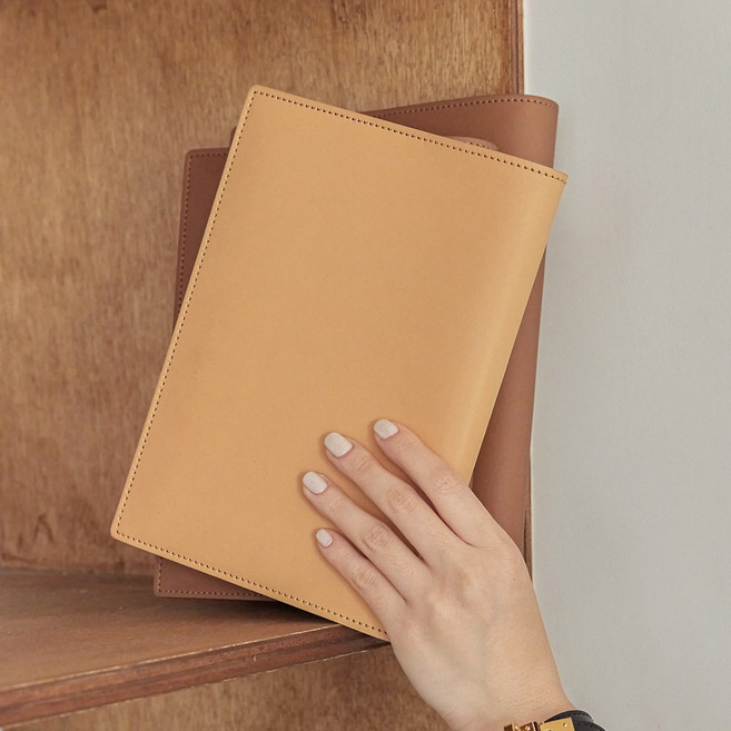 누보 북커버 가죽 다이어리커버 A5 국판 신국판 벽돌책 성경 책커버, 1개, 라떼 베이지