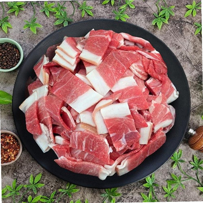 VGD 국내산 앞다리살 미전지 5mm 제육 5kg 돼지고기 제육볶음 볶음요리, 5000g, 1개