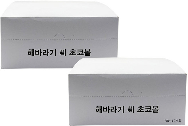 해바라기씨 초코볼, 2박스, 840g