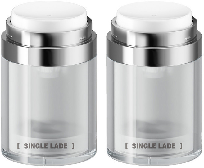 싱글레이드 에어리스 진공 투명 펌프 공병, 100ml, 2개, 100ml