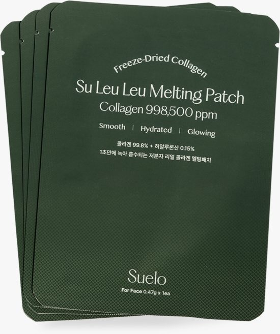 [99.9% 동결건조 콜라겐] 슈르르 콜라겐 멜팅 패치 - 페이스용 (4매 구성), 1개, 4개입