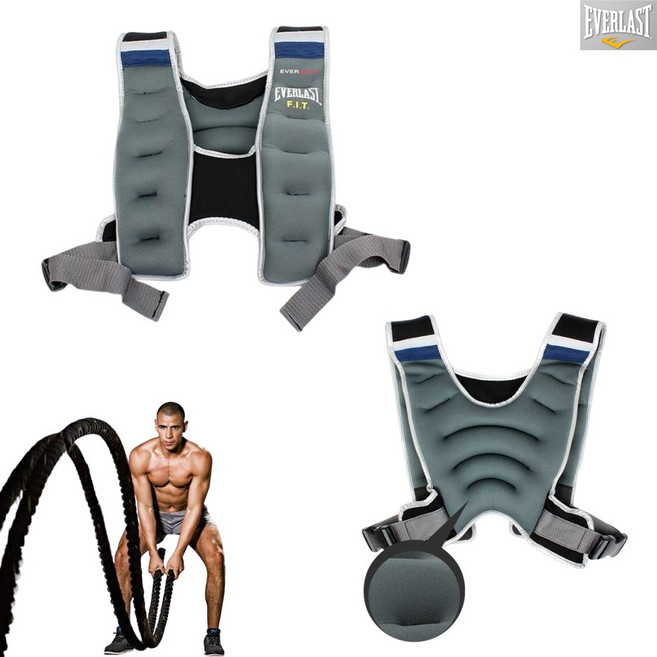 에버라스트 에버그립 웨이티드 베스트, 4.5kg, 블루