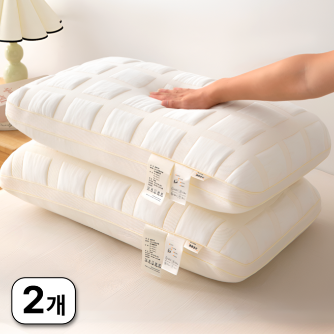 로빈홈즈 목편한 호텔 베개솜 베개, 2개, 아이보리