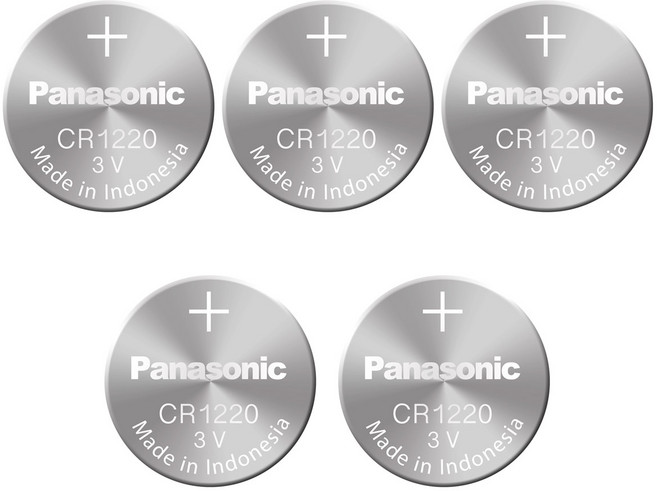 파나소닉 CR1220 3V, 5개, 1개입