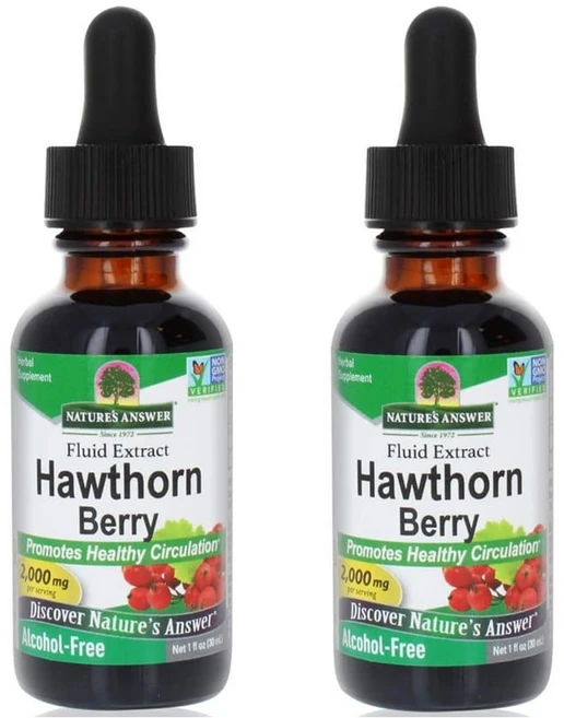 Nature's Answer 네이쳐스 앤서 호손베리 산사나무 추출물 1oz(30ml) 2팩, 1개 - 쿠팡