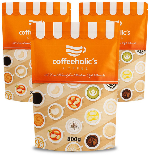 커피홀릭스 더블초콜릿 파우더, 3개, 1개입, 800g