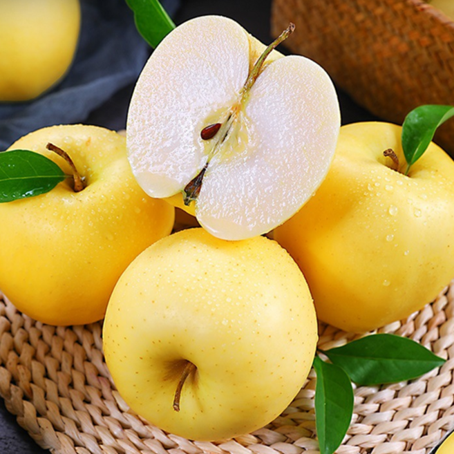 [민생안전특가] 새콤달콤 아삭식감 황금사과 시나노골드사과, 1박스, 2kg (중과 5-8과 내외)