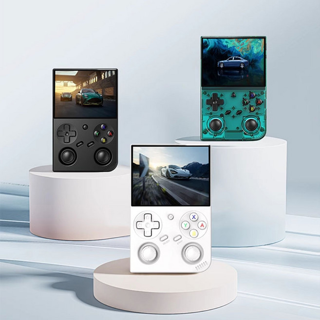 [MNC][최신출시]ANBERNIC 앤버닉 RG 35XXPRO 레트로 게임기 3.5인치 IPS스크린 3200mAh, 그린, 64G, 64G