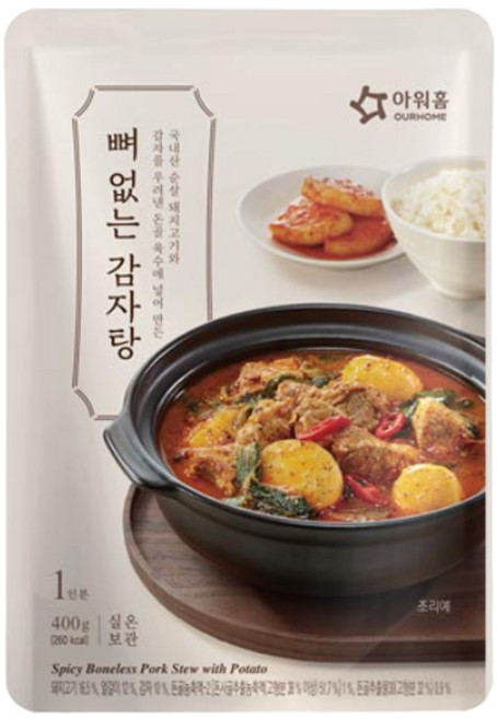 아워홈 뼈없는 감자탕, 1개, 400g