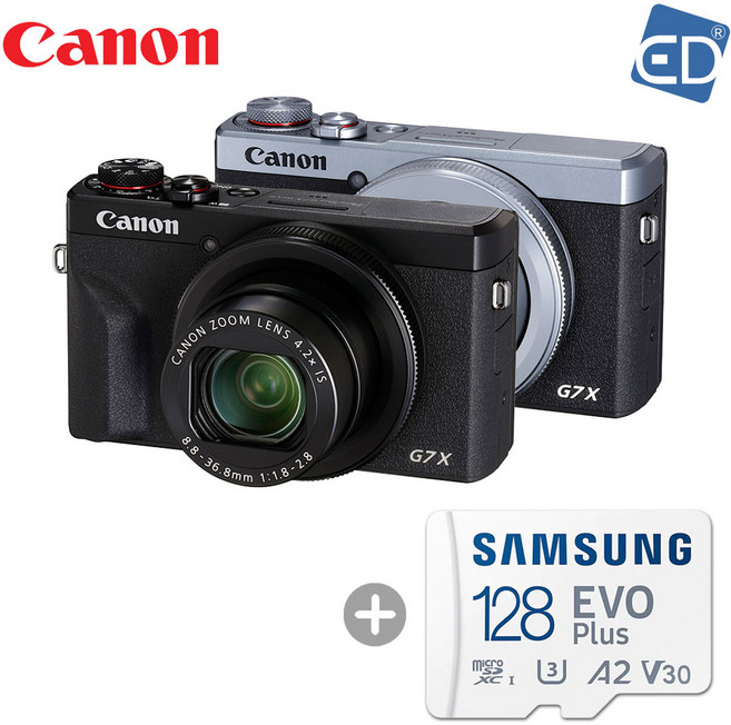 캐논 PowerShot G7X Mark3 패키지 디지털카메라, G7XMarkIII 128G 블랙