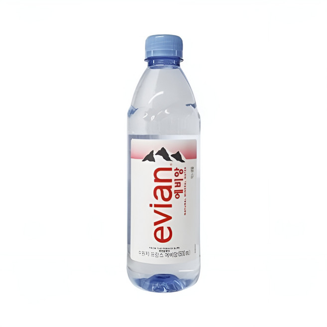 에비앙 evian Natural Mineral Water 500ml, 18개