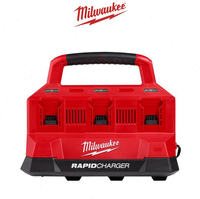 Milwaukee 18V 鋰電 6口 快速充電器 M18 PC6, 1個