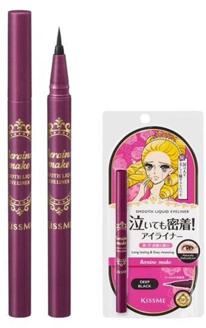 키스미 히로인메이크 스무스 슈퍼 킵 리퀴드 아이라이너 0.4ml, 블랙, 1개 - 쿠팡