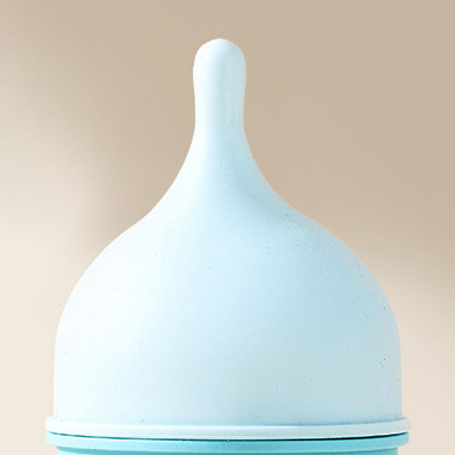 새끼 고양이와 강아지용 젖병 20ml 용량 세 가지 색상으로 제공됩니다. 질식 방지에도 적합합니다., 1개, 파란색 20ml 젖꼭지