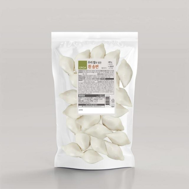 풀무원 우리 쌀로 빚은 흰 송편 460g 2개