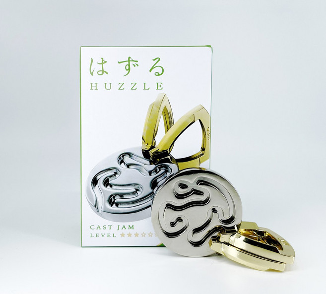 하나야마 캐스트 퍼즐 하즈루 중급 3단계 잼, 1개, 혼합색상, 3피스
