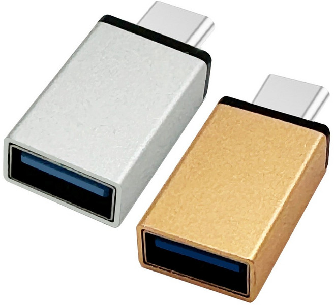 칼론 C타입 OTG젠더 2종 세트 KR-COTG, 골드, 실버, 1세트