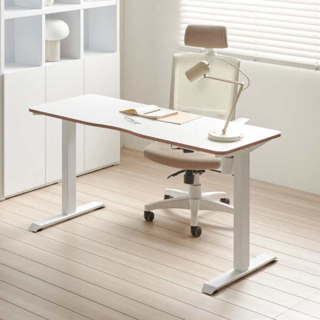 [아씨방] [가구] 컴포트 전동 스탠딩 높이조절 책상 120cm, 색상:화이트