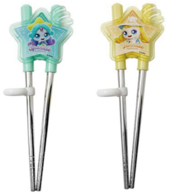 슈팅스타 캐치티니핑 양손 교정젓가락, 1개, 초롱핑+반짝핑