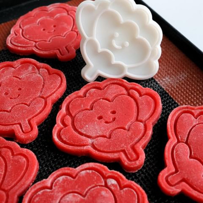 얼굴 리본 카네이션 어버이날 스승의날 캐릭터 쿠키커터 쿠키틀, 1개, 1. 얼굴 카네이션