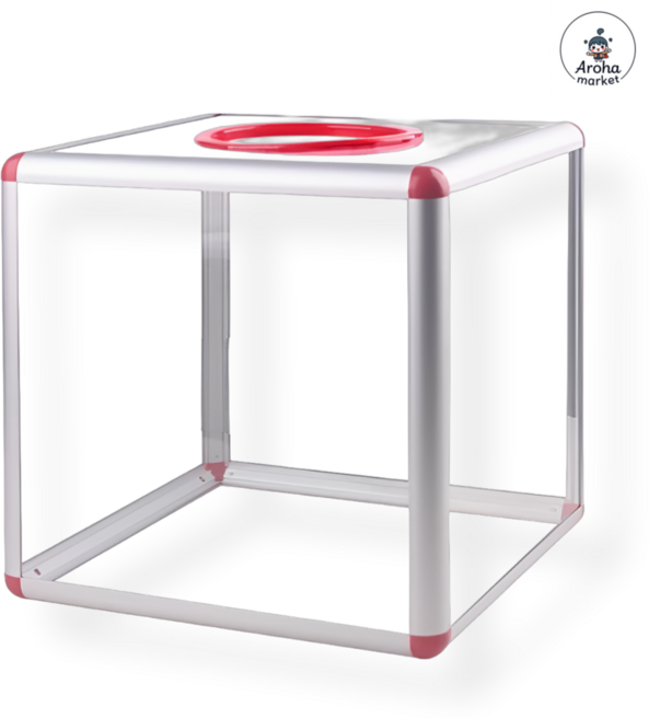 ROHA 응모함 경품추첨함 뽑기함 아크릴 상자, 1개, 투명 아크릴 소형