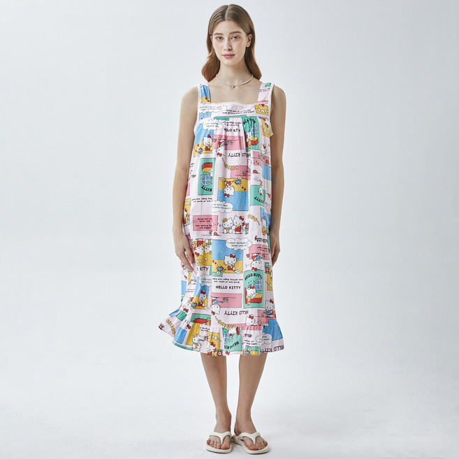 헬로키티 믹스키티 여성잠옷 순면 파자마 산리오 정품