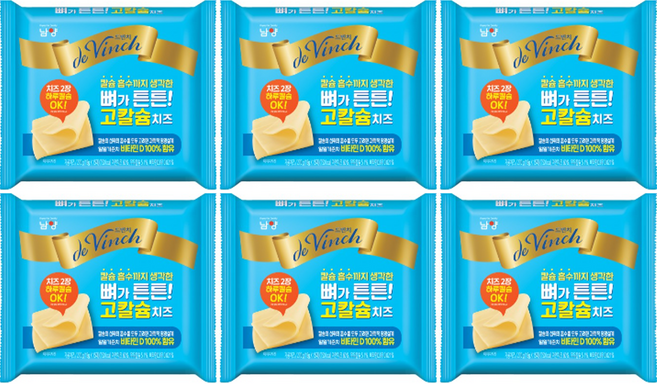 드빈치 뼈가 튼튼 고칼슘 치즈 270g, 6개