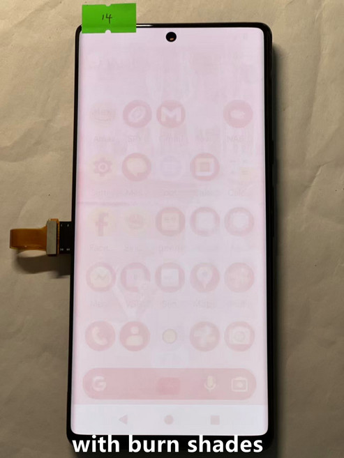 GEEKI 휴대폰 스마트폰 자가 수리 교체 부품 구글 픽셀 6 프로용 AMOLED 오리지널 LCD 디스플레이 스크린 터치 디지타이저 어셈블리 스팟 포함, [06] Display 14with burns, 1개