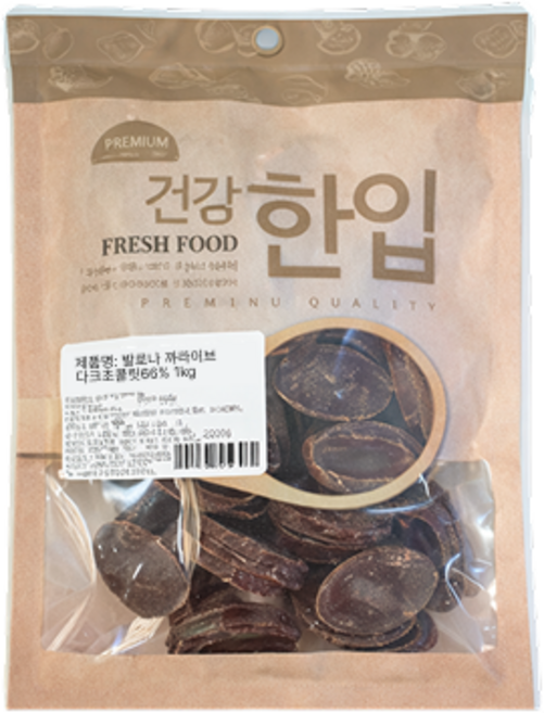 발로나 까라이브 다크초콜릿66% 소분, 200g, 1개
