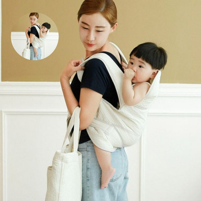 아기띠 베이비꼬 조끼형 순면포대기_베이직, 베이직 사계절형