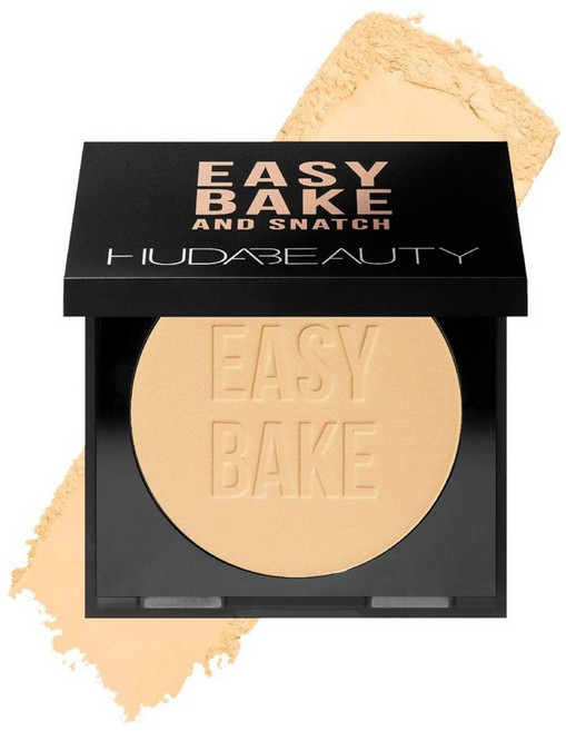 HUDA BEAUTY 후다 뷰티 이지 베이크 앤 스내치 프레스드 탤크 프리 브라이트닝 세팅 파우더, 01번Banana Bread .29 oz