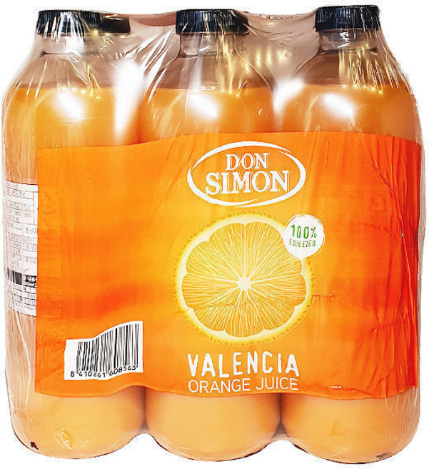 돈시몬 100% 착즙 오렌지 주스 1L 6개 당일발송