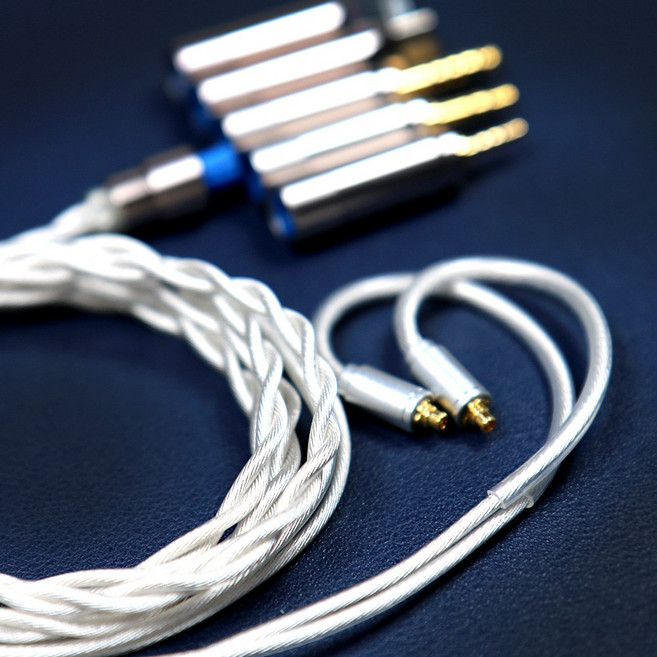 센퍼 6N OCC 은도금 MMCX 커스텀 케이블 단자교체형 슈어호환, 04__일자형 케이블(SPL-S1)+C타입단자, 1개