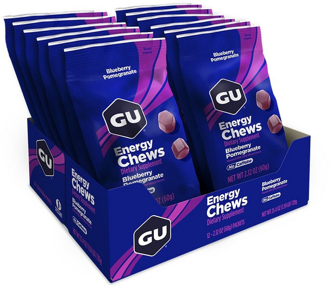 GU ENERGY GU能量咀嚼錠 藍莓石榴口味 12入, 1個, 720g