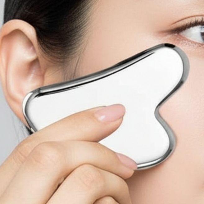 하루로그 스테인리스 괄사 얼굴 하트괄사, 실버, 1개