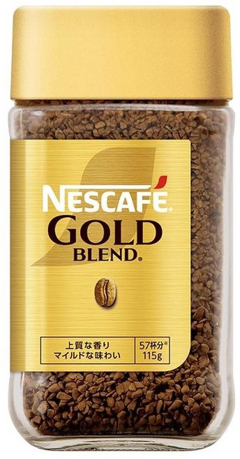 Amazon.co.jp 네스카페 골드블렌드 115g 57잔분 병 레귤러 솔류블커피, 1, 57, 2g
