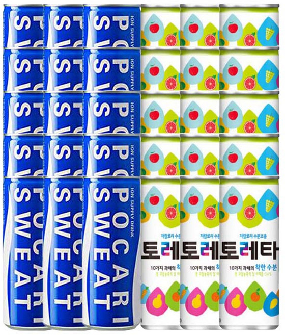 이온음료 포카리스웨트 토레타 2종 세트, 240ml, 30개