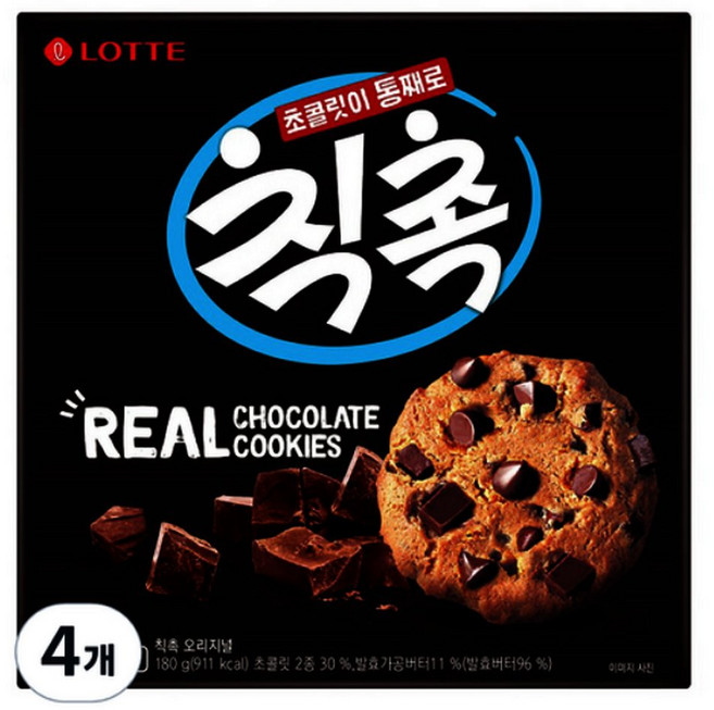 롯데제과 칙촉 오리지날 180g 4개