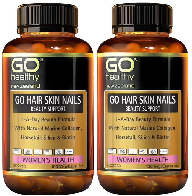 고헬씨(Go Healthy) 고헬씨 헤어 스킨 네일스-뷰티 서포트 100 베지캡슐 X 2개, 200정, 1세트
