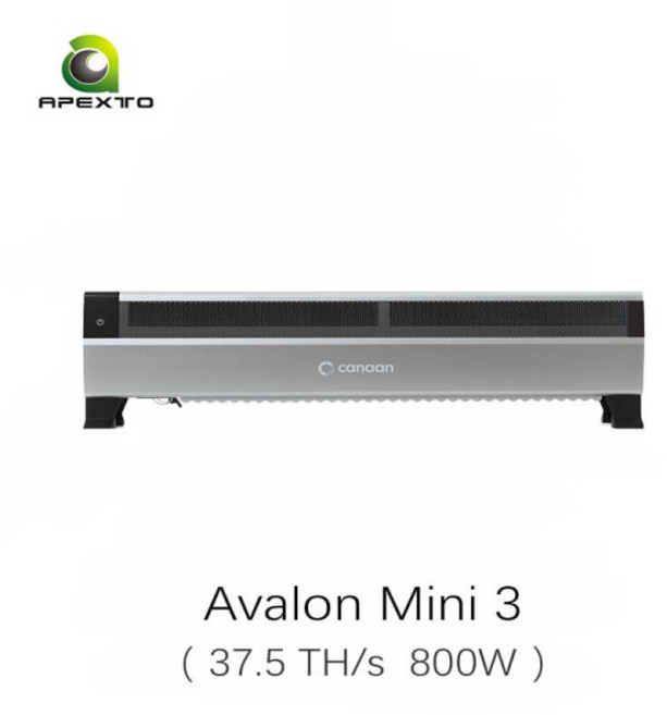Canaan Avalon Mini 3 37.5Th/s 800W 가정용 비트코인 ​​채굴기