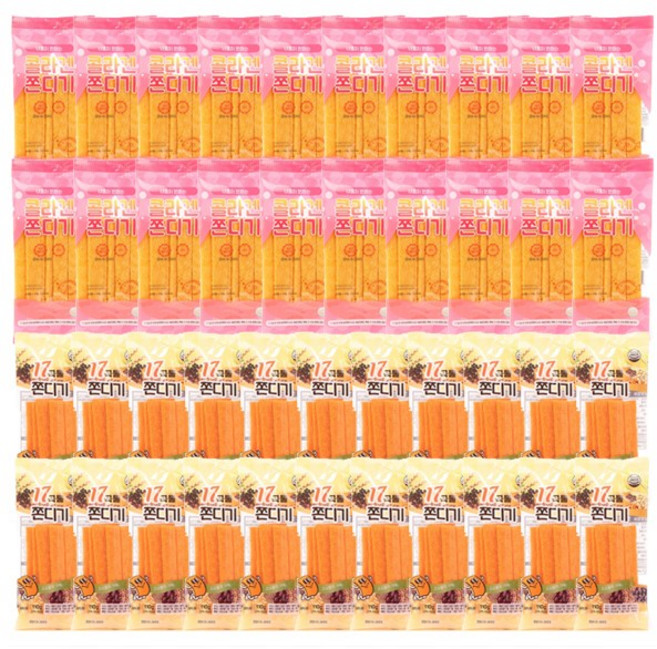 이호 편의점 간식 배달 17곡물 쫀디기 피부에 좋은 콜라겐 쫀디기 심심풀이 간식 사무실 간식, 40개, 110g