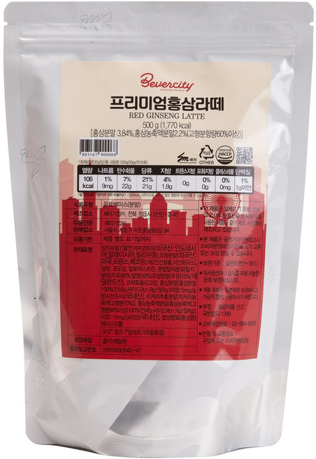 세미 홍삼라떼파우더 500g, 1개, 1개입