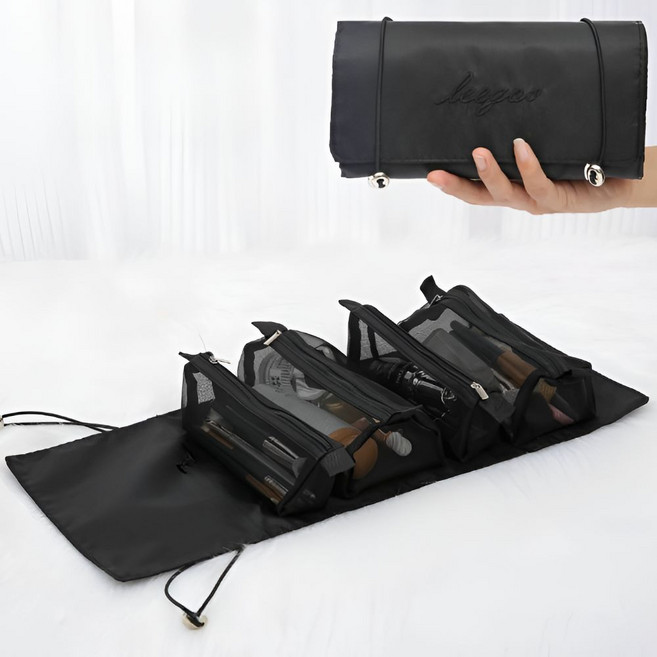 딜로그 칸칸수납 4in1 분리가능한 여행용 화장품 파우치