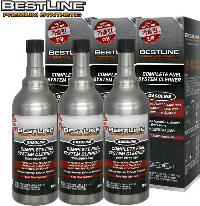 베스트라인 연료첨가제 디젤 300ml, 3개, 가솔린/휘발유