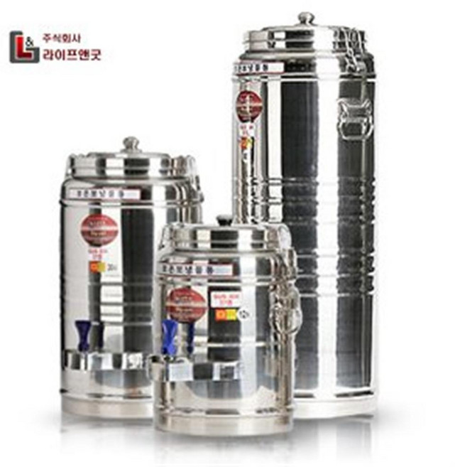 라이프앤굿 업소용 스텐 보온보냉물통 6~60L 대형물통 27종 스텐레스 국산, 보온보냉물통 8호(전기없음)