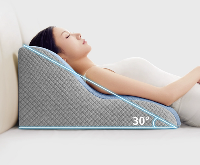 MOOZ 역류성식도염 베개 다기능 웨지필로우 수면도감 다리베개, 스카이, 1개