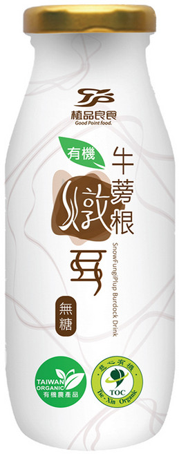 【植品良食】有機無糖牛蒡根燉耳195mlx24瓶-箱購(低卡/白木耳飲/雪耳/銀耳露), 24個, 195ml